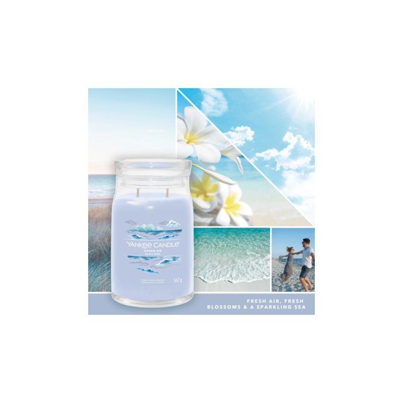 Yankee Candle Signature Scented Candle | Large Long Burn Ocean Candle