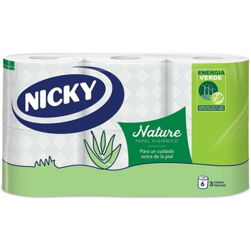 Niki Toilet Nature Rolls 6 Rolls - Pack of 6