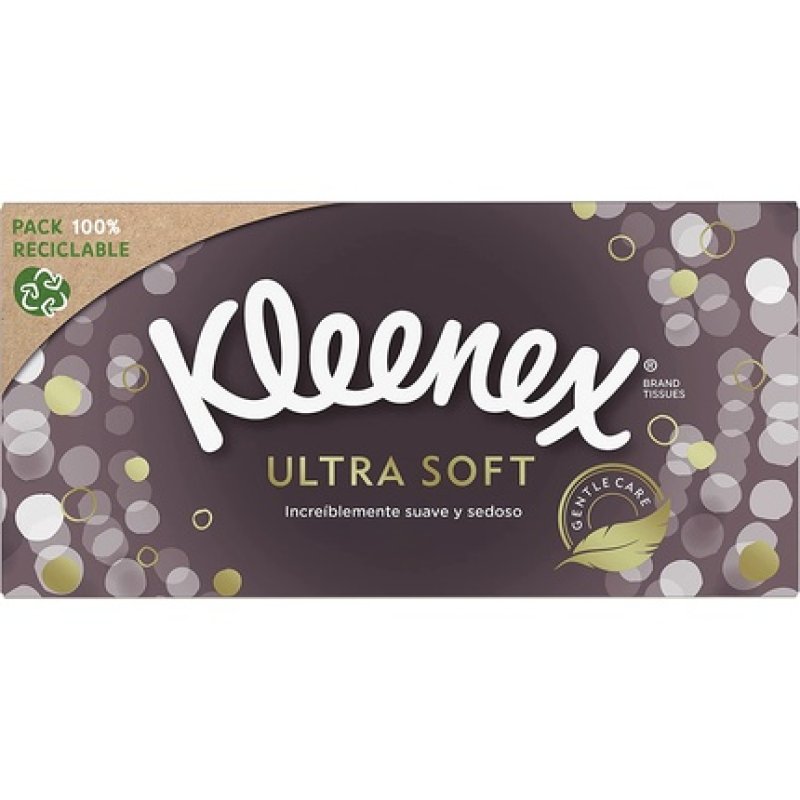 Kleenex Ultrasoft P64 Box Tissues, White 64 Count Pack Of 1