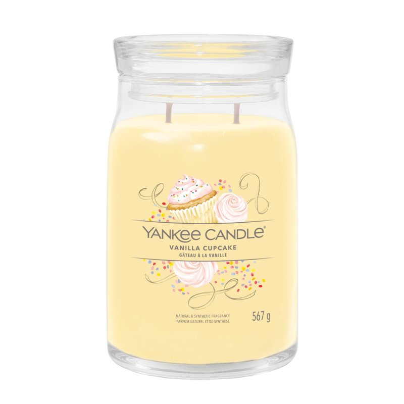 Yankee Candle 1629969E bougie en cire Cylindre Citron, Vanille Couleur vanillée 1 pièce(s)