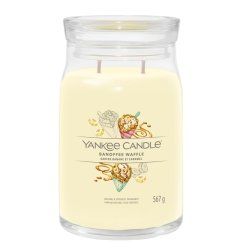 Yankee Candle Banoffee Waffle bougie en cire Cylindre Banane, Caramel, Chocolat Chocolat, Jaune 1 pièce(s)