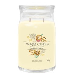 Yankee Candle Signature Scented Candle | Banofee Waffle Large Jar Candle With