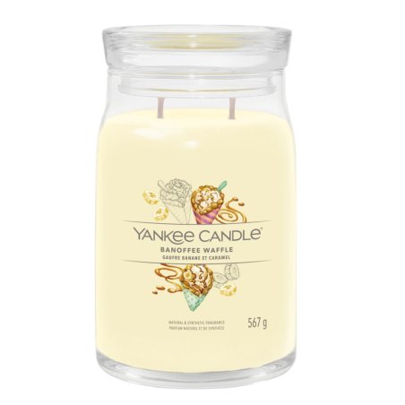 Yankee Candle Banoffee Waffle wax candle Cylinder Banana, Caramel, Chocolate Chocolate, Yellow 1 pc(s)
