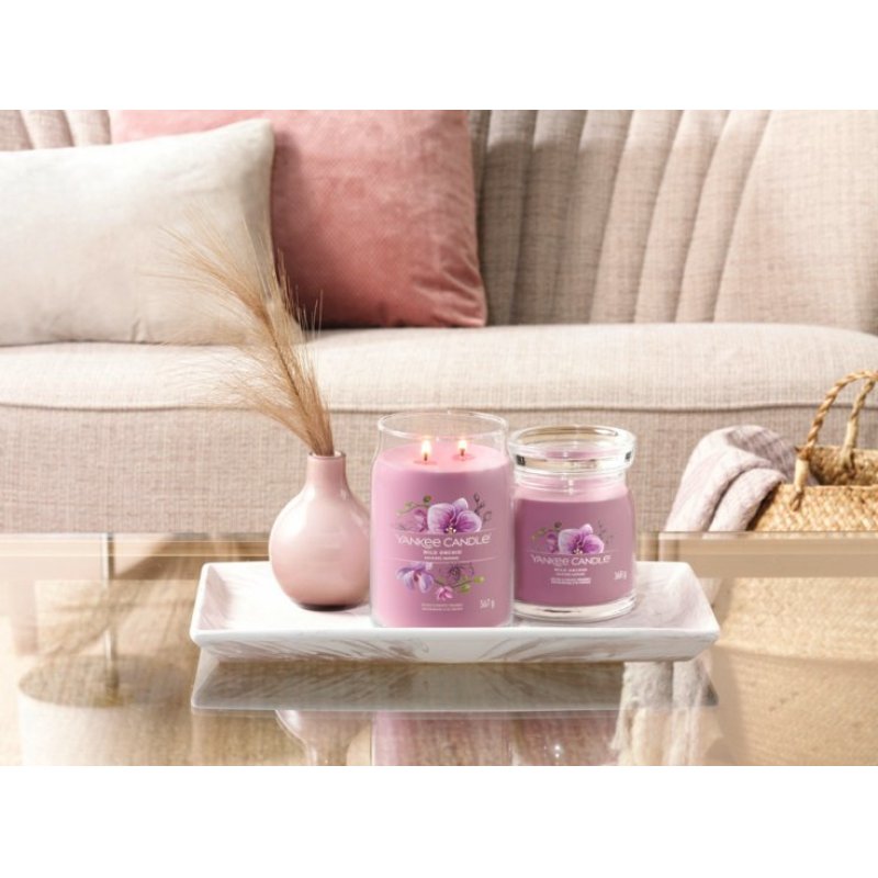 Yankee Candle Wild Orchid wax candle Round Amber, Banana, Bergamot, Hibiscus, Jasmine, Mandarin, Musk, Orchid, Palm