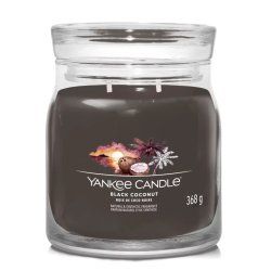 Yankee Candle Black Coconut bougie en cire Cylindre Noix de coco, Bois Noir 1 pièce(s)