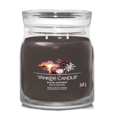 Yankee Candle Black Coconut bougie en cire Cylindre Noix de coco, Bois Noir 1 pièce(s)