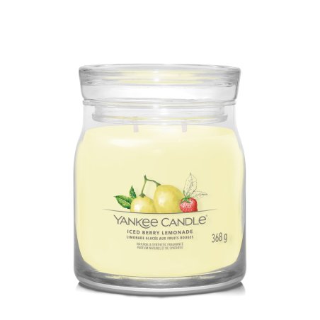 Yankee Candle Iced Berry Lemonade wax candle Round Grapefruit, Lemon, Malt, Mandarin, Pineapple, Pomelo, Raspberry,
