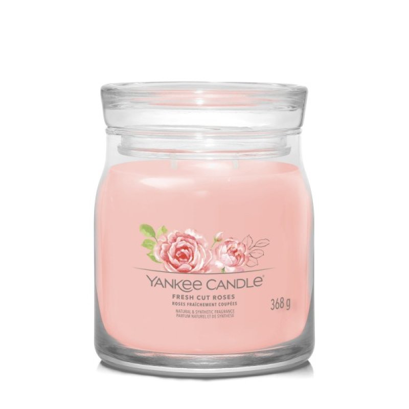 Yankee Candle Fresh Cut Roses wax candle Cylinder Rose Pink 1 pc(s)