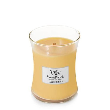 Woodwick Medium Hourglass Scented Candle Seaside Mimosa with Crackling Wick 60 Hours Burn Time Paraffin