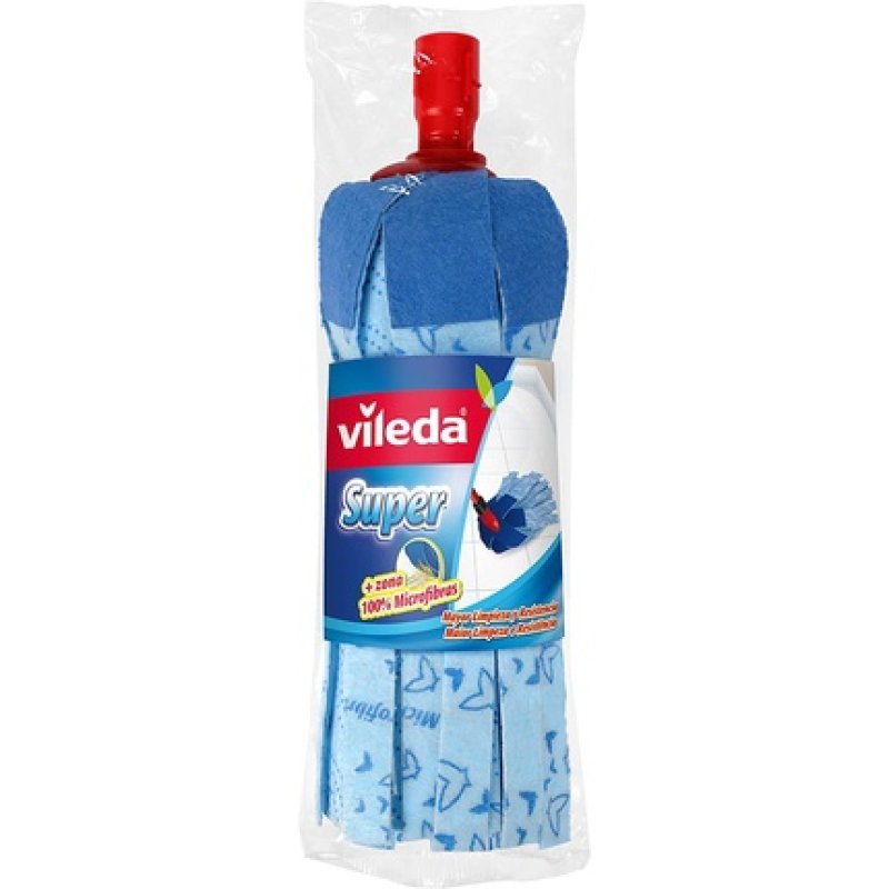 Vileda Mocio Ricambio Classico, No, 1 Piece, 40 Super 100% Microfibre