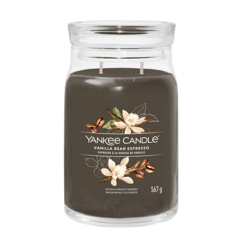 Yankee Candle Signature Scented Candle | Vanilla Bean Espresso Large Jar Candle