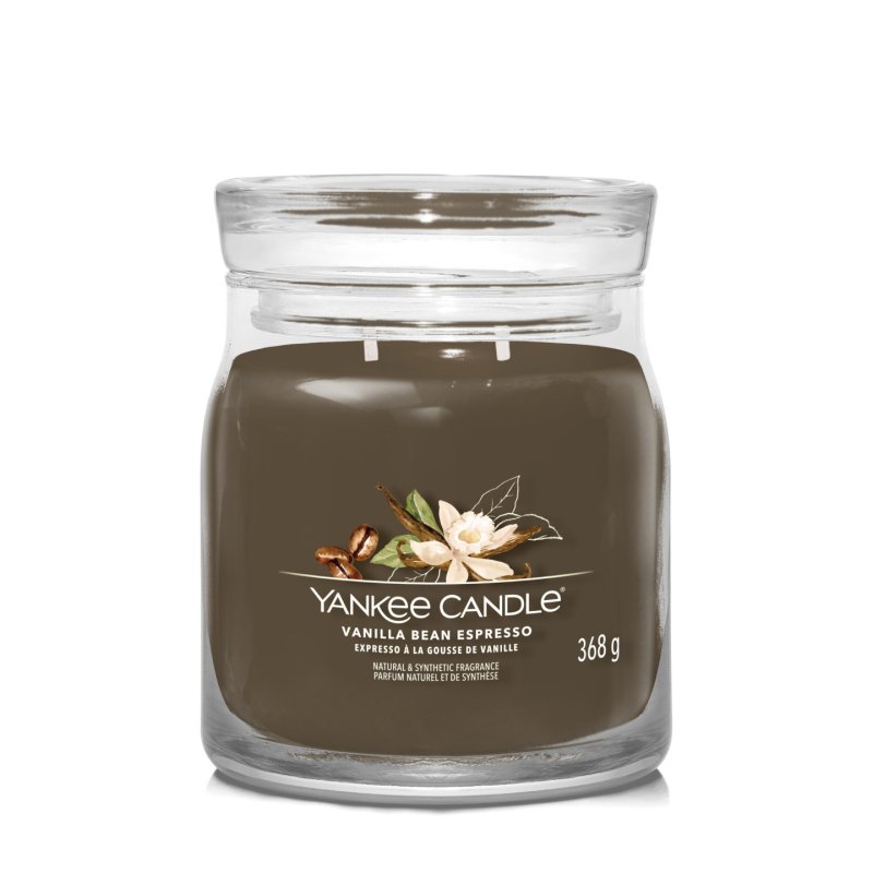 Yankee Candle Vanilla Bean Espresso bougie en cire Rond Café, Vanille Marron 1 pièce(s)