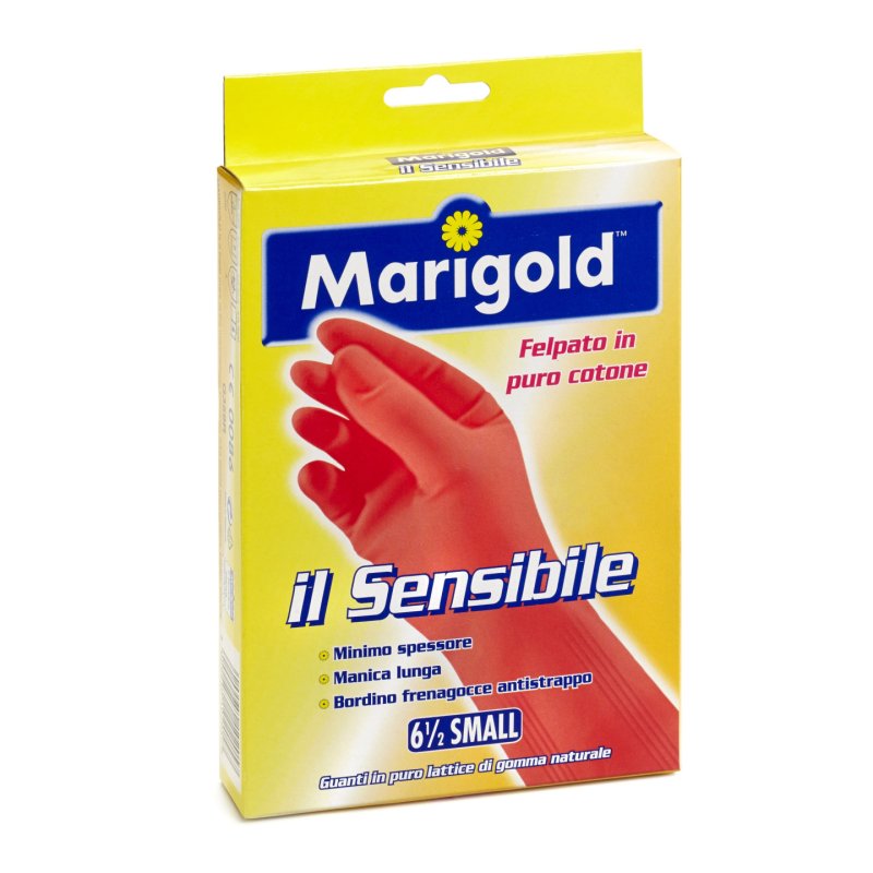 Marigold Il Sensibile Gants de ménage Orange Coton, Toison, Latex, Caoutchouc 1 pièce(s)