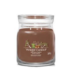 Yankee Candle Praline & Birch bougie en cire Rond Ambre, Cannelle, Clou de girofle, Eucalyptus, Jasmin, Muguet, Musc,