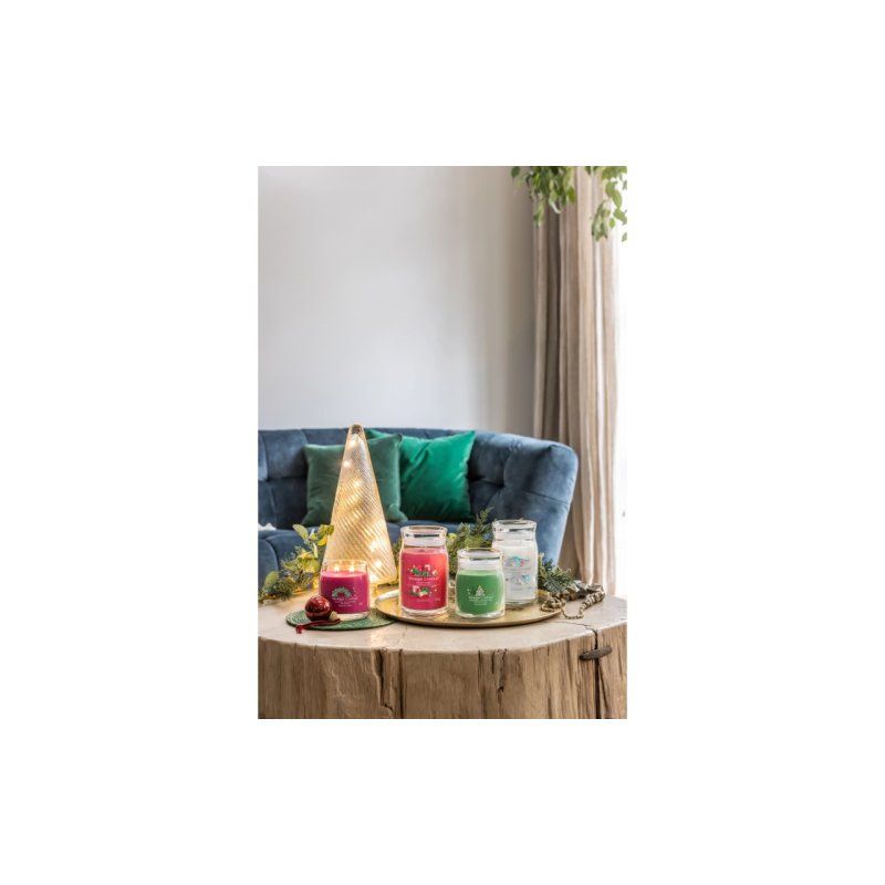 Yankee Candle 1743383E bougie en cire Cylindre Jasmin, Menthe, Poire, Vanille Blanc 1 pièce(s)