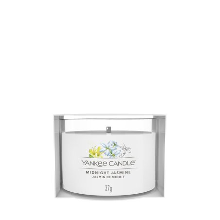 Yankee Candle Midnight Jasmine bougie en cire Rond Chèvrefeuille, Jasmin, Mandarin, Néroli Blanc 1 pièce(s)