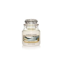 Yankee Candle Baby Powder Scented Candle Small Jar - Burn Time: Up to 30 Hours