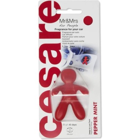 Mr&Mrs FRAGRANCE JF202 Caesar Car Air Freshener Eva Red 6x4x8cm