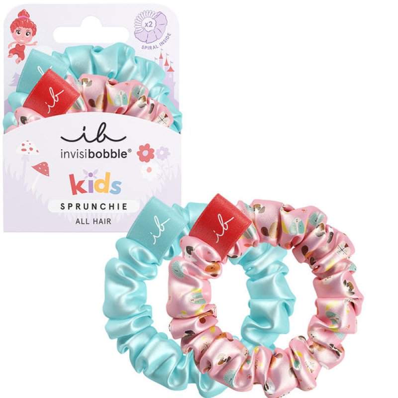 Invisibobble Kids Puppy Love Colourful Scrunchie & Spiral Hair Scrunchie for Children Maximum Hold Gentle on Hair Girls