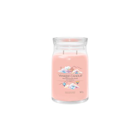 Yankee Candle Watercolour Skies bougie en cire Cylindre Floral Rose 1 pièce(s)