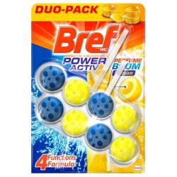 Bref Power Activ Duplo Lemon Basket Toilet Package 2 x 50g - Total: 100g