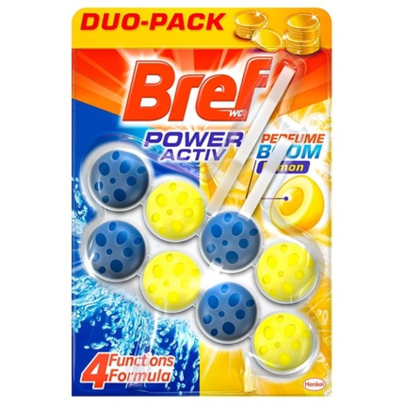Bref Power Activ Duplo Lemon Basket Toilet Package 2 x 50g - Total: 100g
