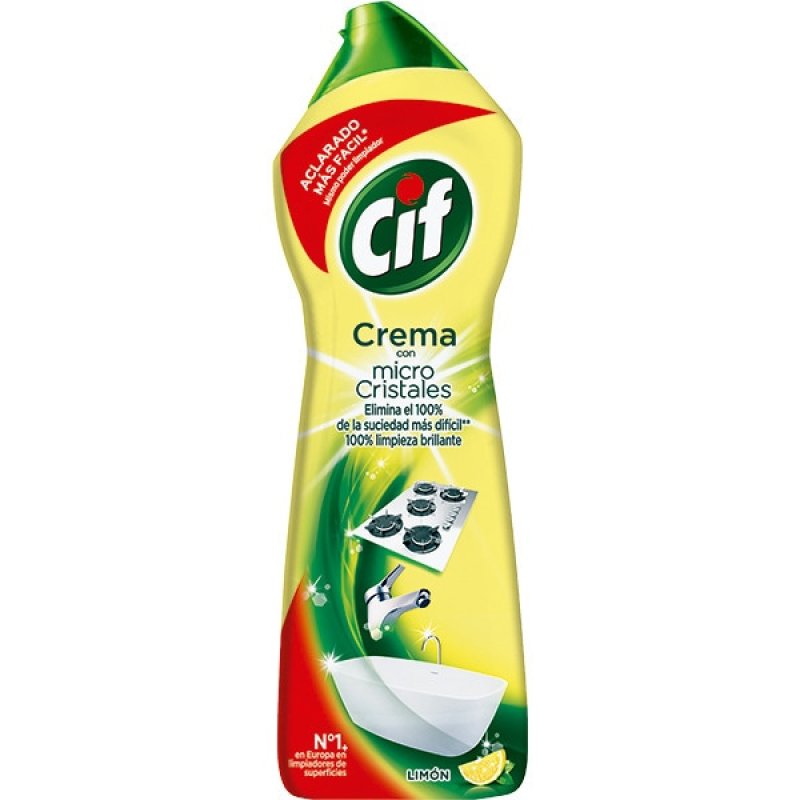 Cif Crema Lemon Microcrystals Cream Lemon Cleaning Agent 750ml