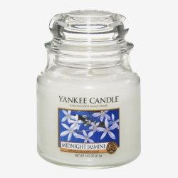 Yankee Candle Midnight Jasmine Scented Candle Small Jar - Up to 30 Hours Burn Time