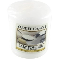 Yankee Candle Votive Candle Baby Talcum Scent 49g White