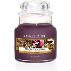 Yankee Candle Small Jar Scented Candle, Moonlit Blossoms, Medium Medium Purple