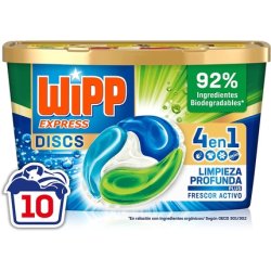 Wipp Express Detergent Capsules Discs - 10 Discs