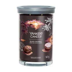 Yankee Candle Signature bougie en cire Cylindre Cèdre, Noix de coco Noir 1 pièce(s)