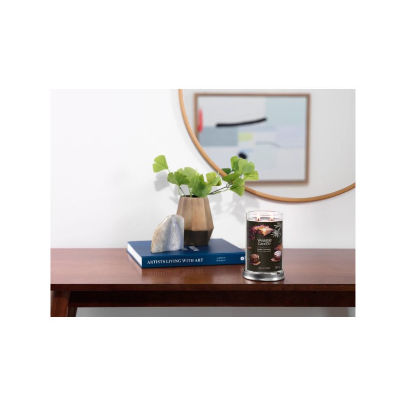 Yankee Candle Signature bougie en cire Cylindre Cèdre, Noix de coco Noir 1 pièce(s)