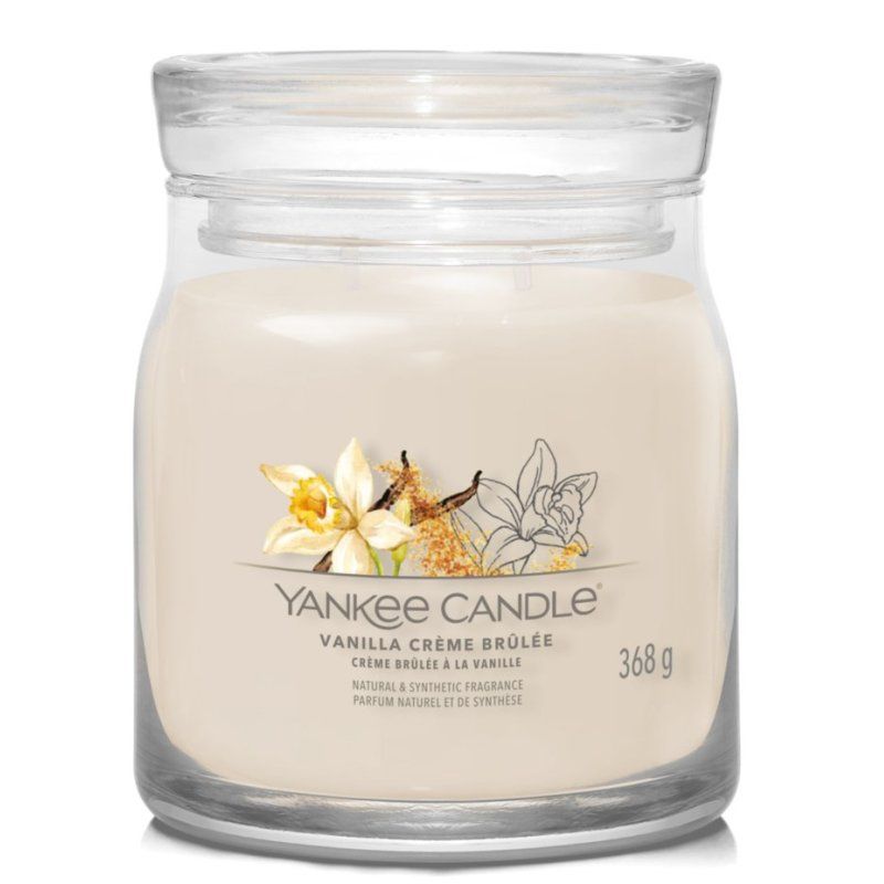 Yankee Candle Vanilla Crème Brûlée bougie en cire Cylindre Cannelle, Vanille Marron 1 pièce(s)