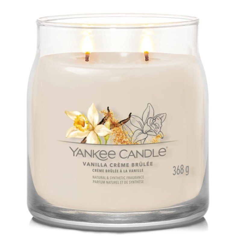 Yankee Candle Vanilla Crème Brûlée bougie en cire Cylindre Cannelle, Vanille Marron 1 pièce(s)