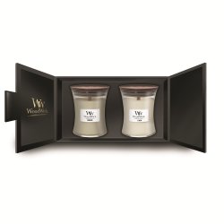 WoodWick Giftset 2 Medium Jar bougie en cire Rond 2 pièce(s)