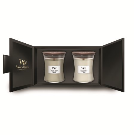 WoodWick Giftset 2 Medium Jar wax candle Round 2 pc(s)