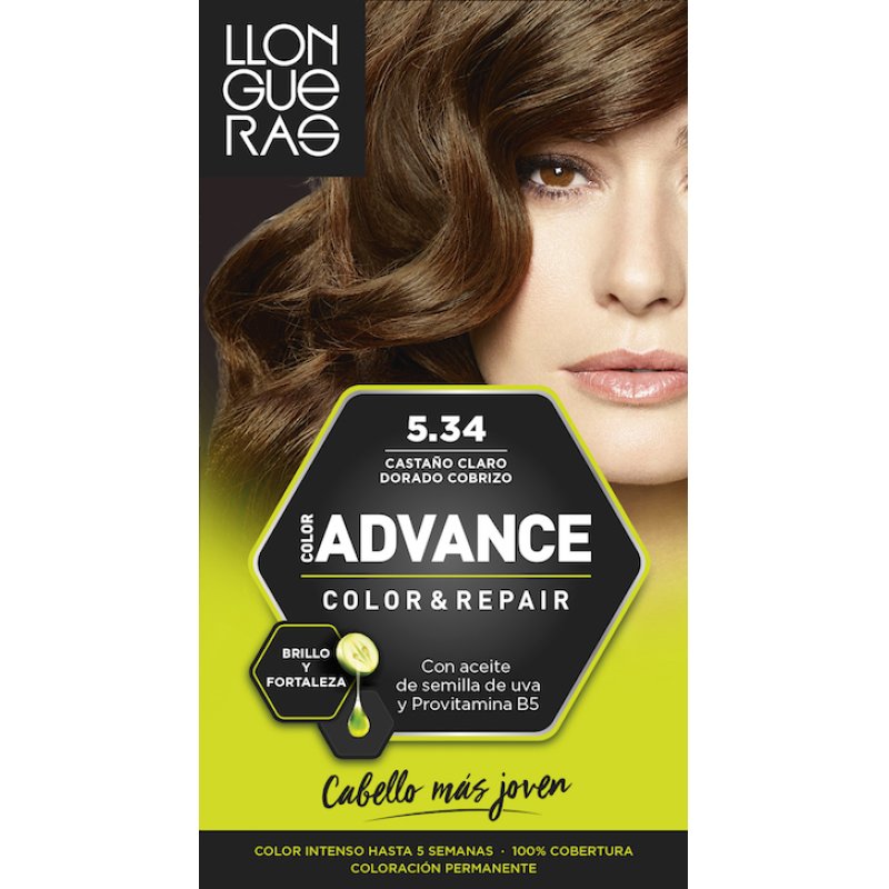 Llongueras Color Advance 5.34 Light Brown Copper Gold