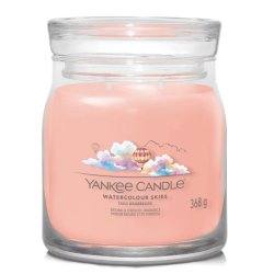 Yankee Candle Watercolour Skies wax candle Cylinder Cashmere wood, Jasmine, Musk Pink 1 pc(s)