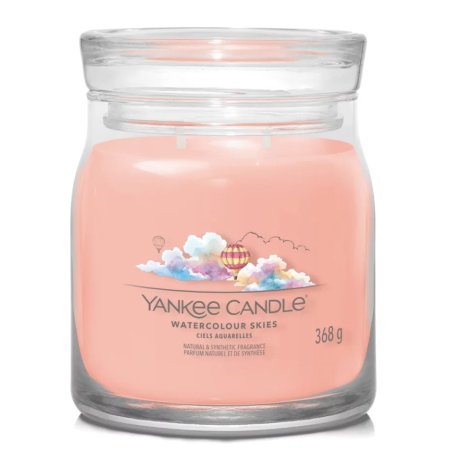 Aromatic Candle Signature Glass Medium Watercolor Skies 368g