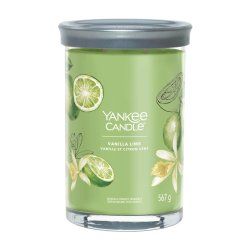 Yankee Candle Signature bougie en cire Cylindre Citron vert, Vanille Vert 1 pièce(s)