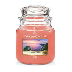 Yankee Candle Cliffside Sunrise Scented Candle Medium Jar - Burn Time up to 75 Hours