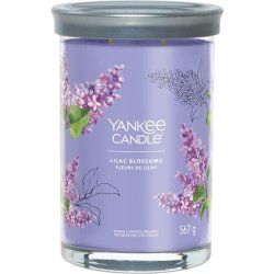 Yankee Candle Signature Scented Candle Lilac Blossoms Large Tumbler Soy Wax Blend Double Wick Long Burning - Perfect
