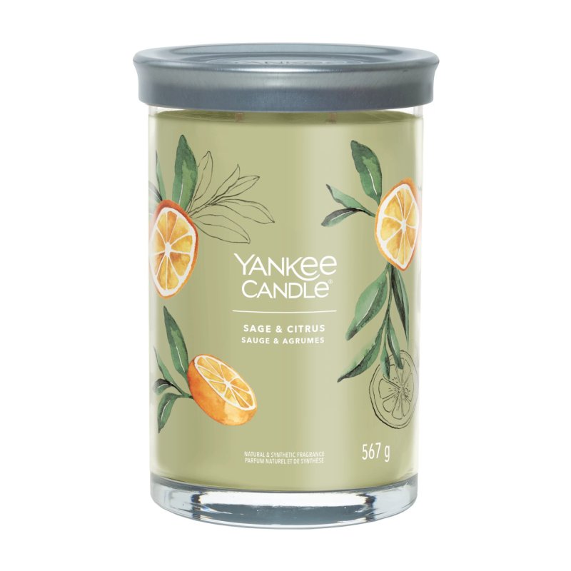 Yankee Candle Signature Scented Candle | Sage & Citrus Large Tumbler Candle With
