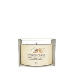 Yankee Candle Soft Wool & Amber wax candle Round Beige 1 pc(s)