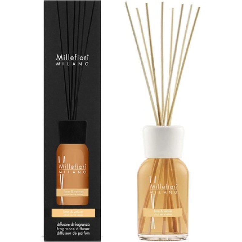 Millefiori Stick Diffuser, Yellow, 250 Ml 250 Ml Yellow