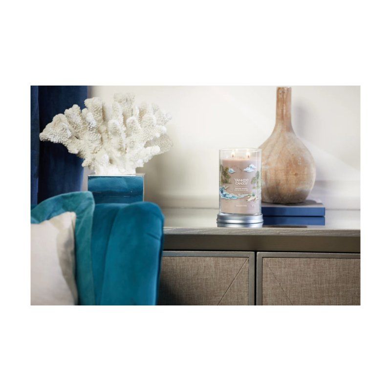 Yankee Candle Signature Seaside Woods Tumbler 567g bougie en cire Cylindre Citron, Floral Marron 1 pièce(s)
