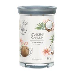 Yankee Candle Signature bougie en cire Cylindre Noix de coco, Ananas, Vanille Blanc 1 pièce(s)