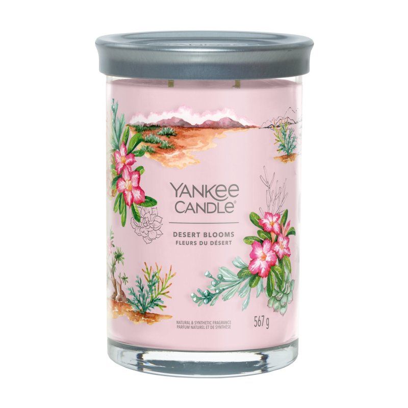 Yankee Candle Desert Blooms wax candle Cylinder Wood Pink 1 pc(s)