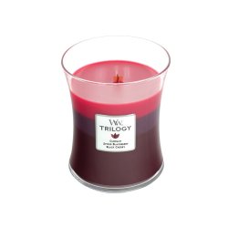 WoodWick Sun Ripened Berries wax candle Round Red currant, Blackberry, Spice Red 1 pc(s)